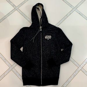 Rare Star Wars theme hoodie with rhinestone zip